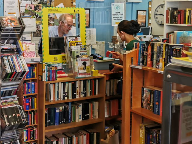 A photo of the interior of our Mill Road charity shop